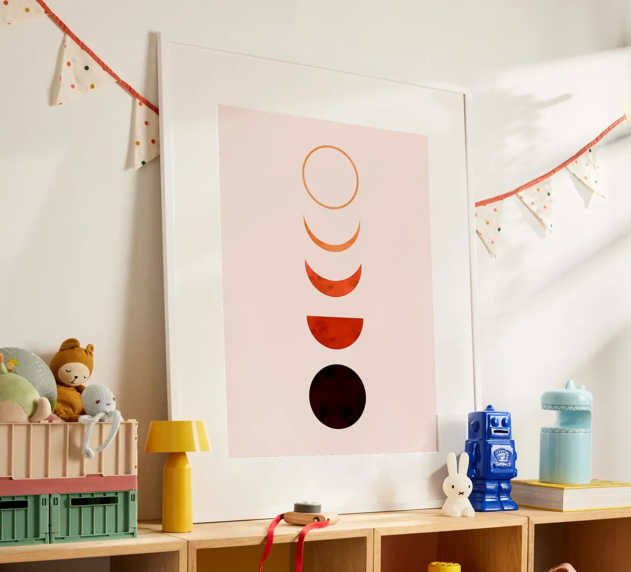 Linee minimaliste poster con telaio in alluminio da Rick Thompson