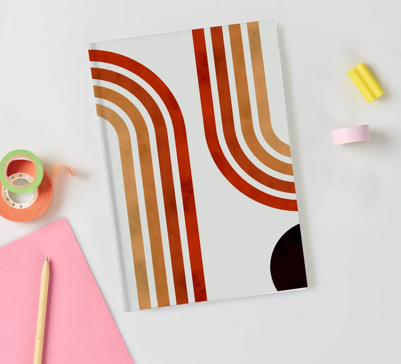 Minimalist lines notebook by Rick Thompson