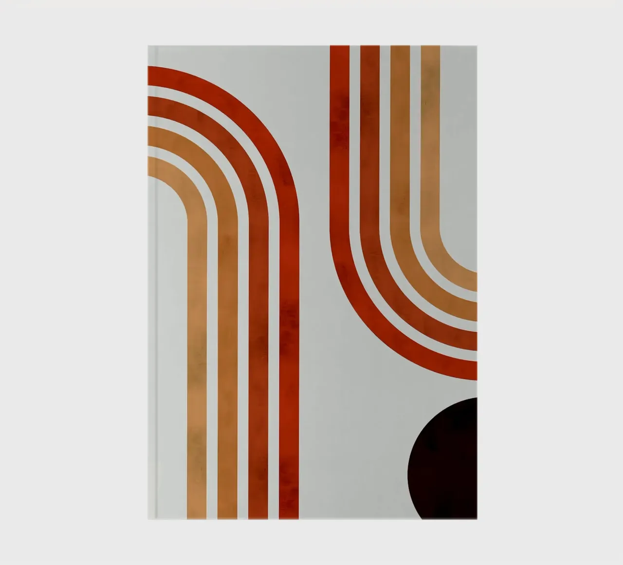 Minimalist lines notebook by Rick Thompson