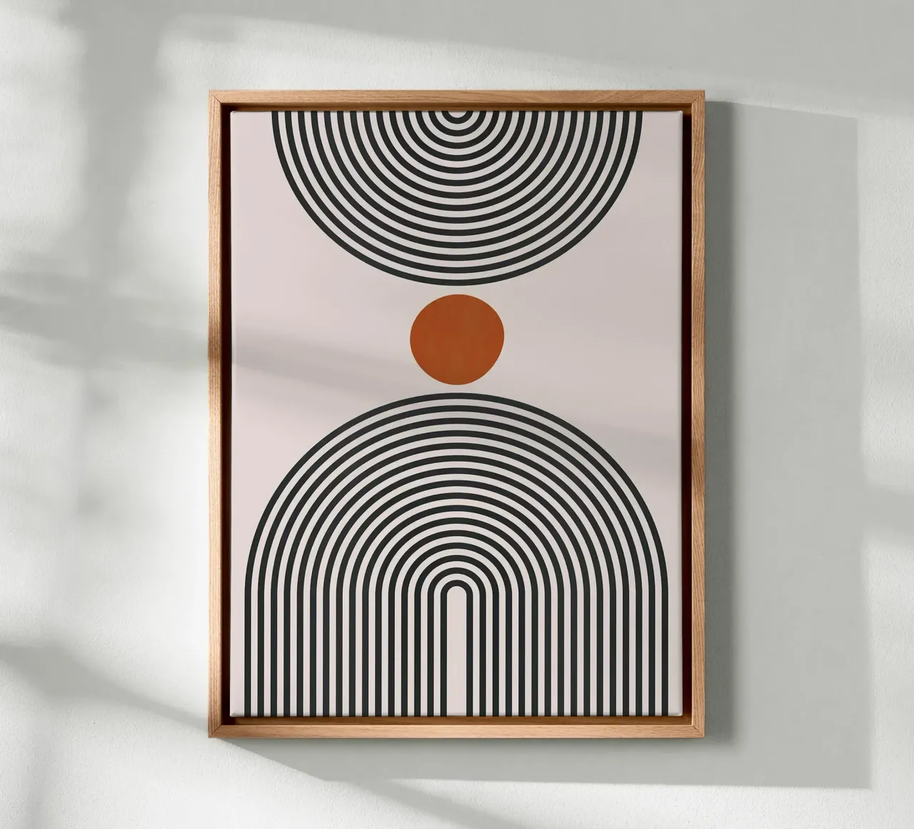 Figure minimaliste tela con Cornice a cassetta da Rick Thompson