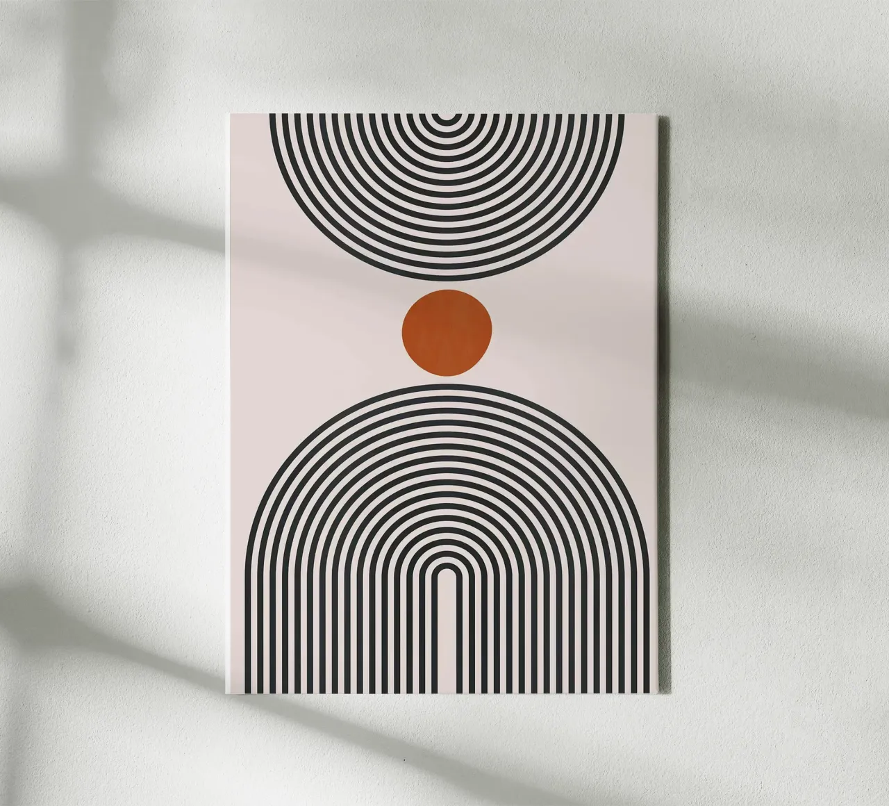 Figure minimaliste tela con Cornice a cassetta da Rick Thompson