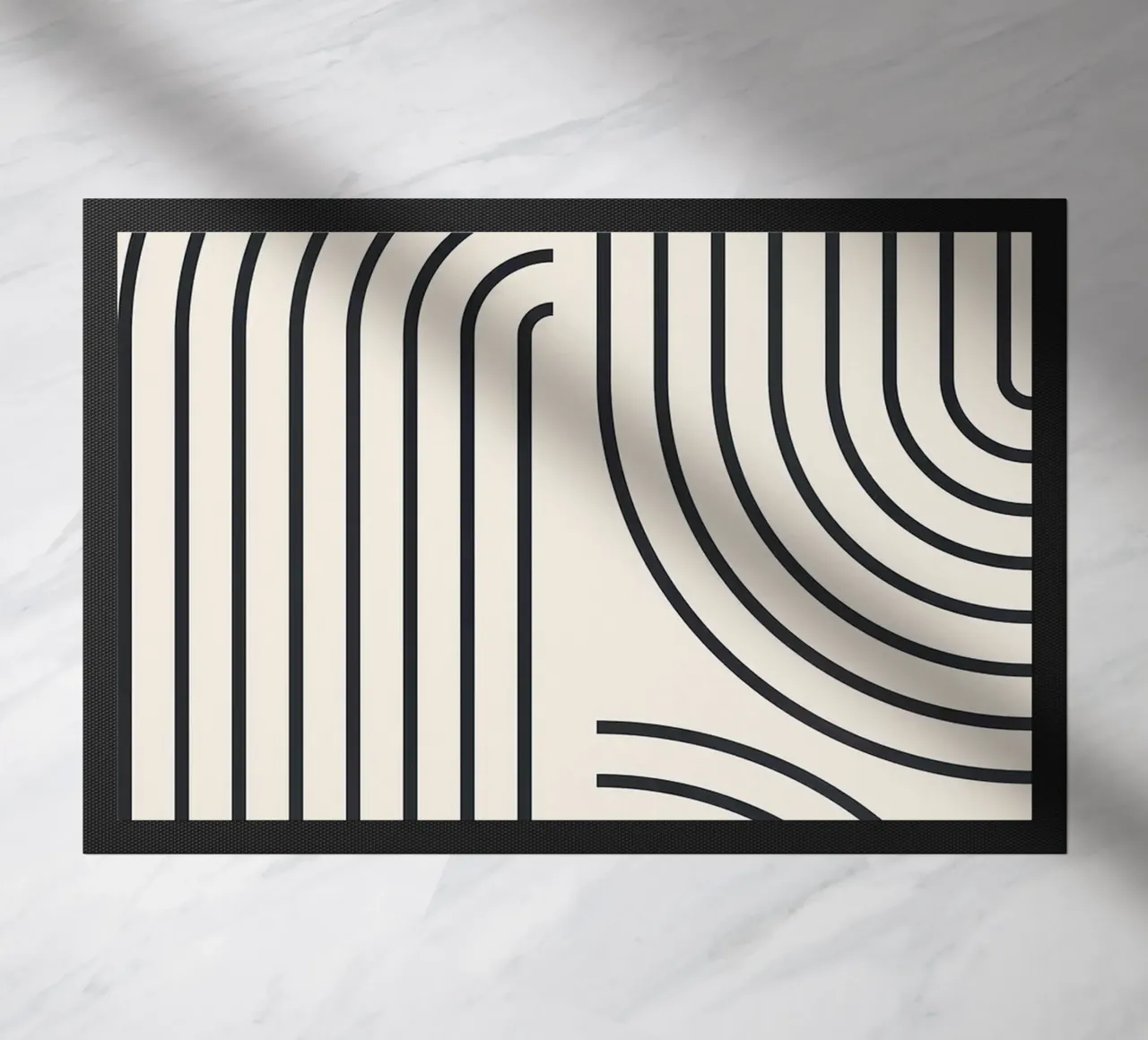 Kunst der Linien Fußmatte von Rick Thompson