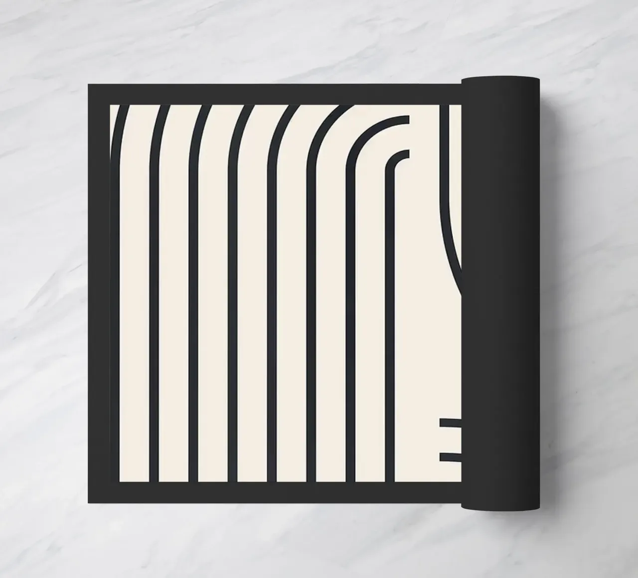 Lines art doormat by Rick Thompson
