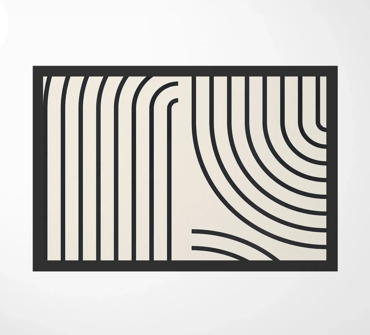 Kunst der Linien Fußmatte von Rick Thompson