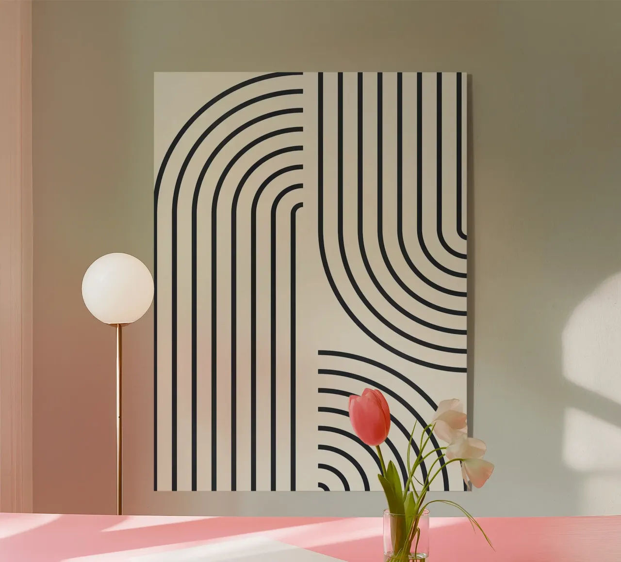 Linee d'arte plexiglass da Rick Thompson