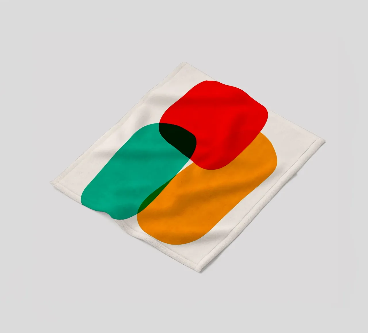 Forme colorate coperta in pile da Rick Thompson