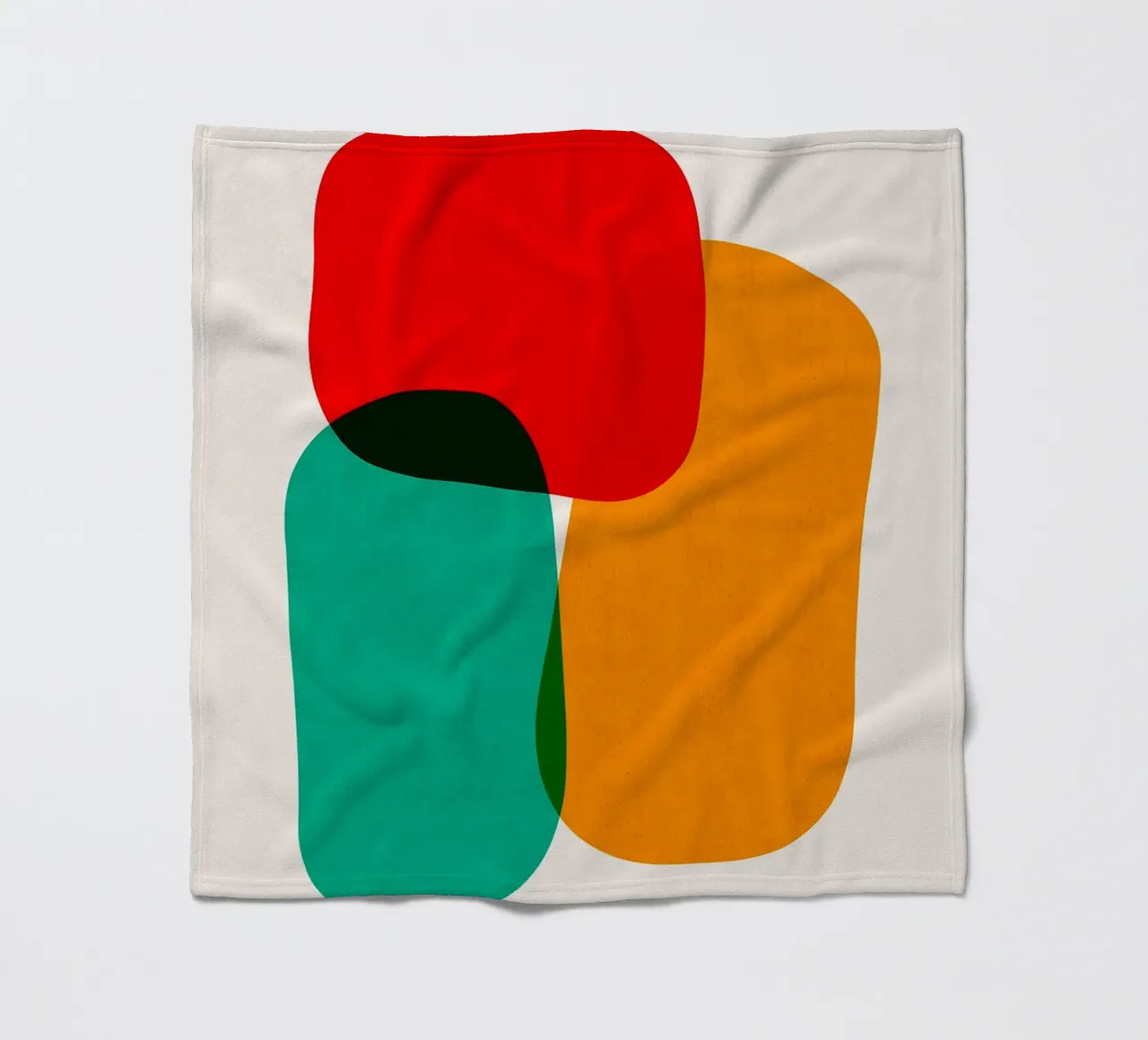 Forme colorate coperta in pile da Rick Thompson