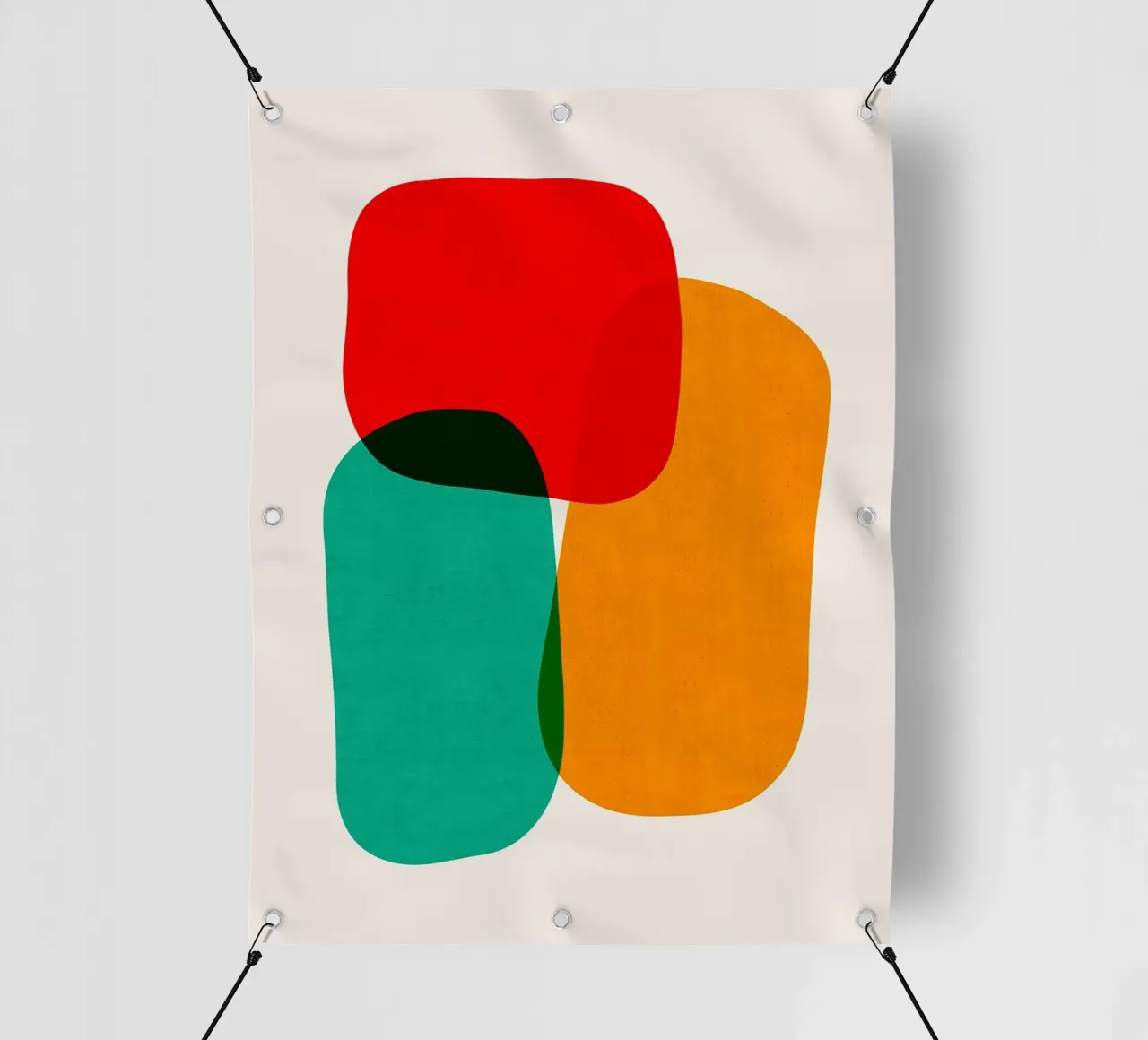 Forme colorate telo in pvc da Rick Thompson