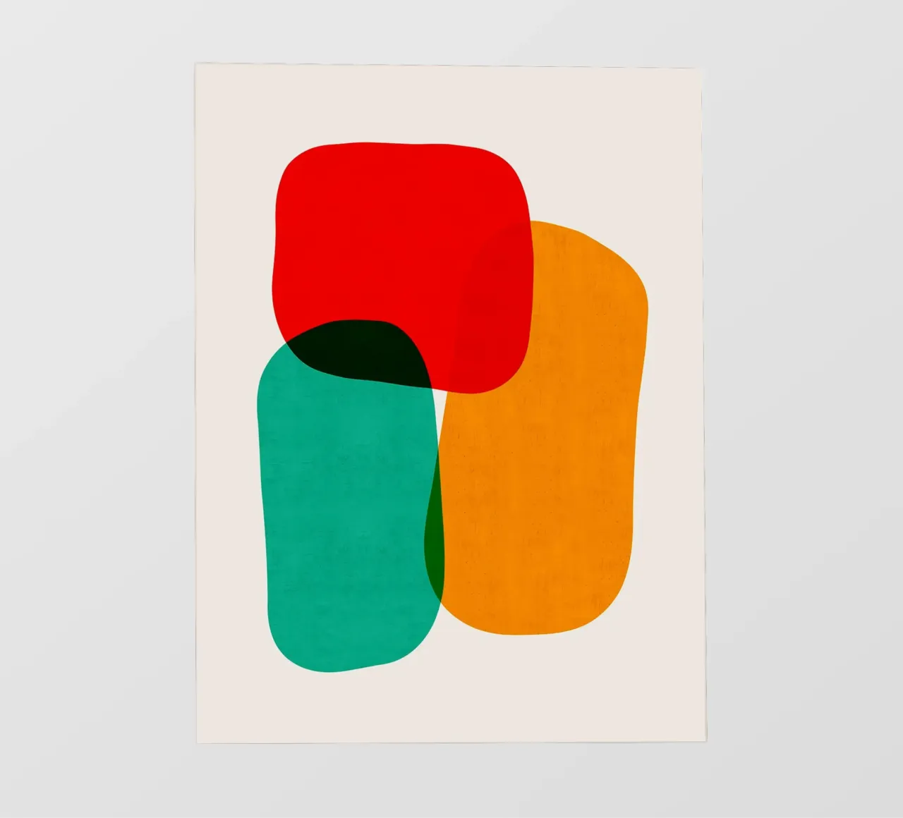 Forme colorate telo in pvc da Rick Thompson