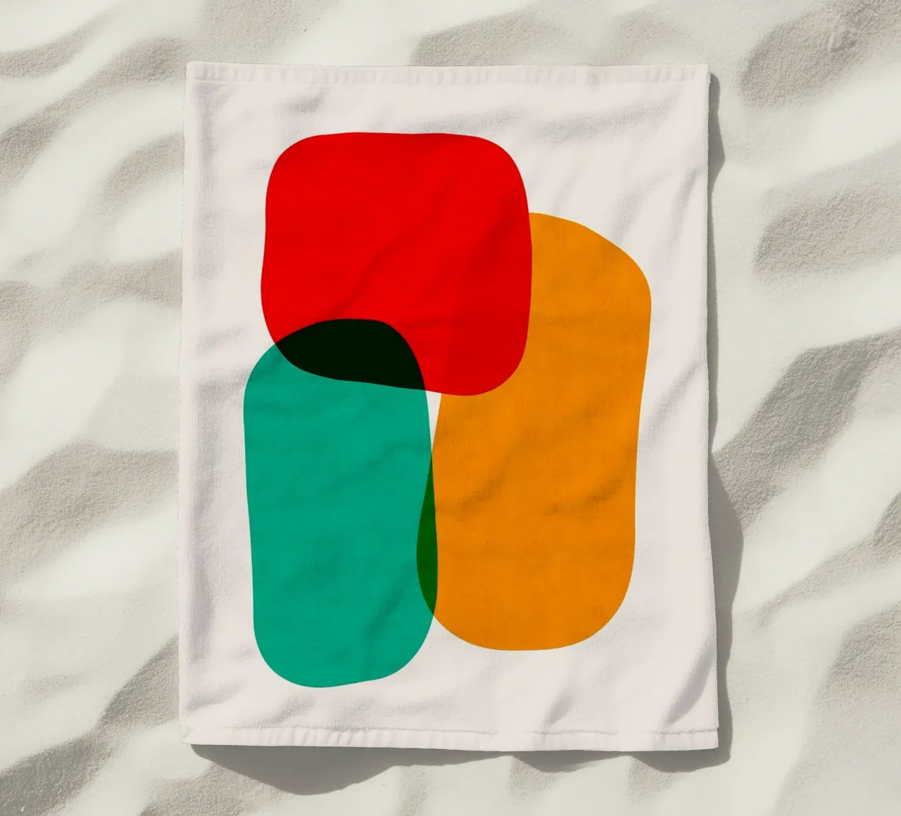 Forme colorate telo mare da Rick Thompson