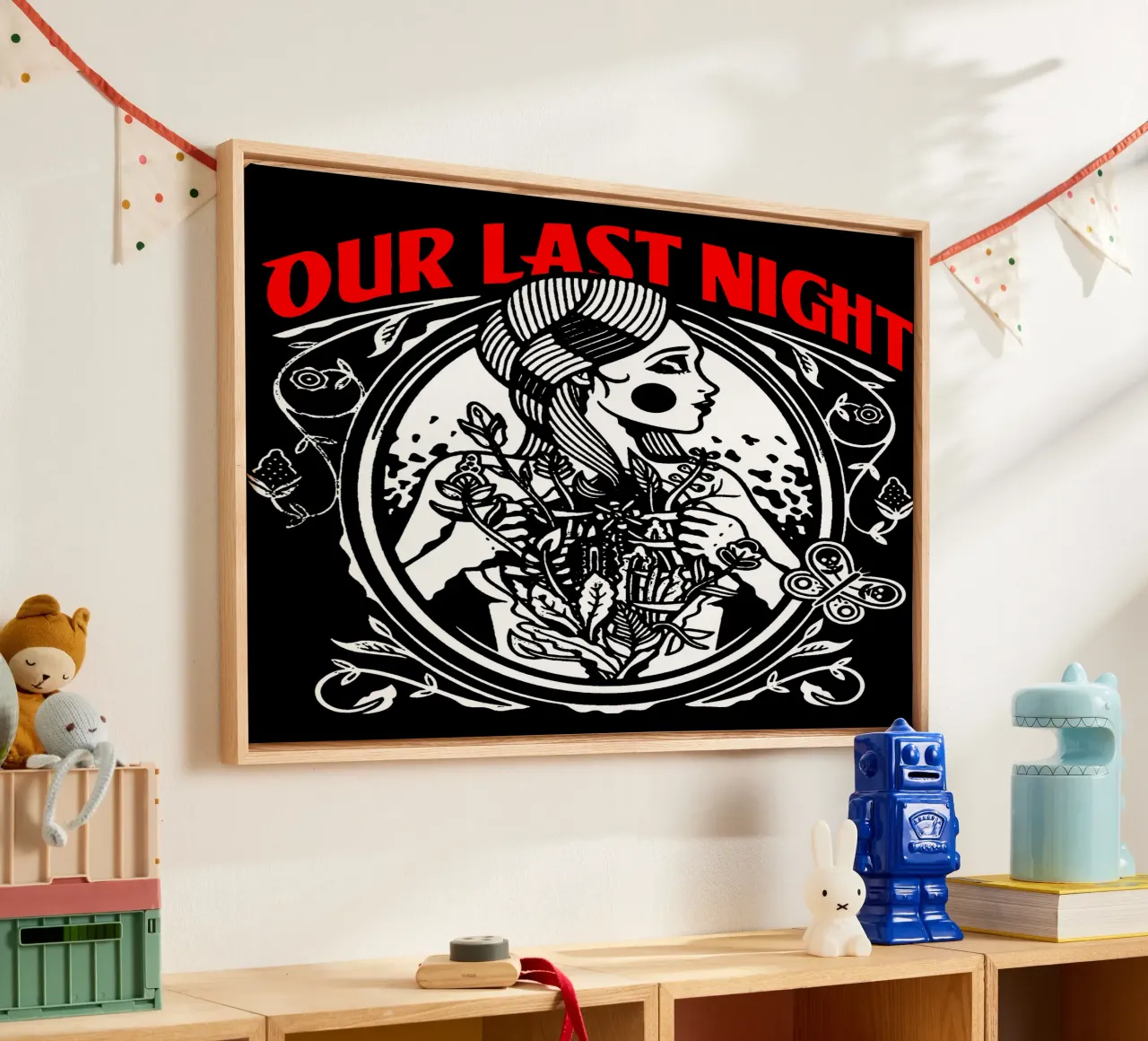 Maglietta classica Our Last NIght tela con Cornice a cassetta da bloodstreetmagazine