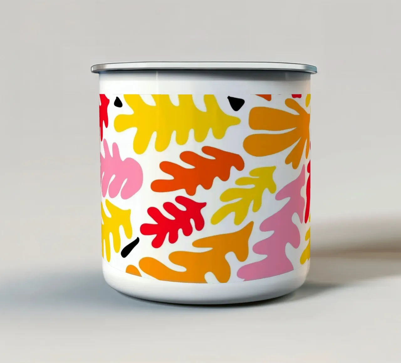 Matisse inspired colorful summer seaweed No2 tazza in smalto da TijanaArtStudio88