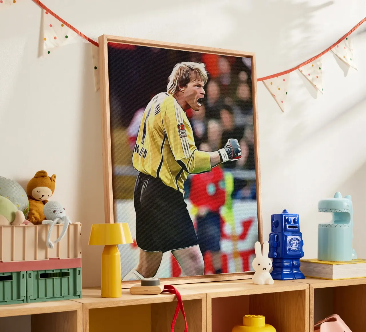 Oliver Kahn canvas with Floater frame by dark eagle