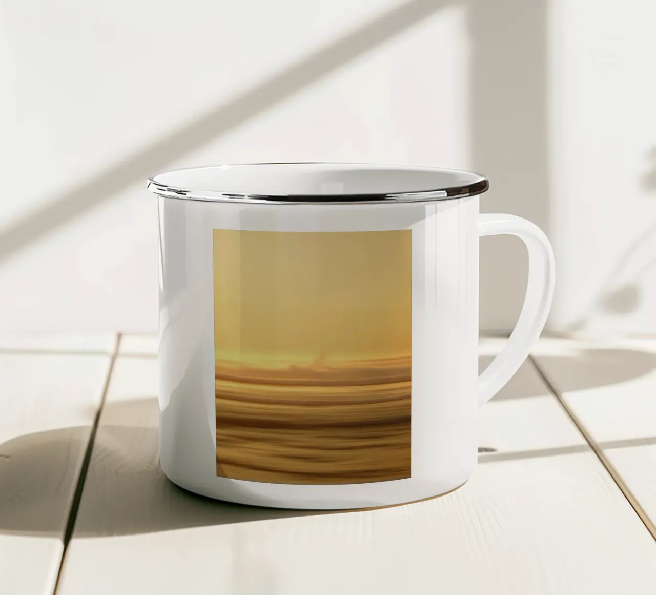 Waves of Gold tazza in smalto da Thilo Grøsch