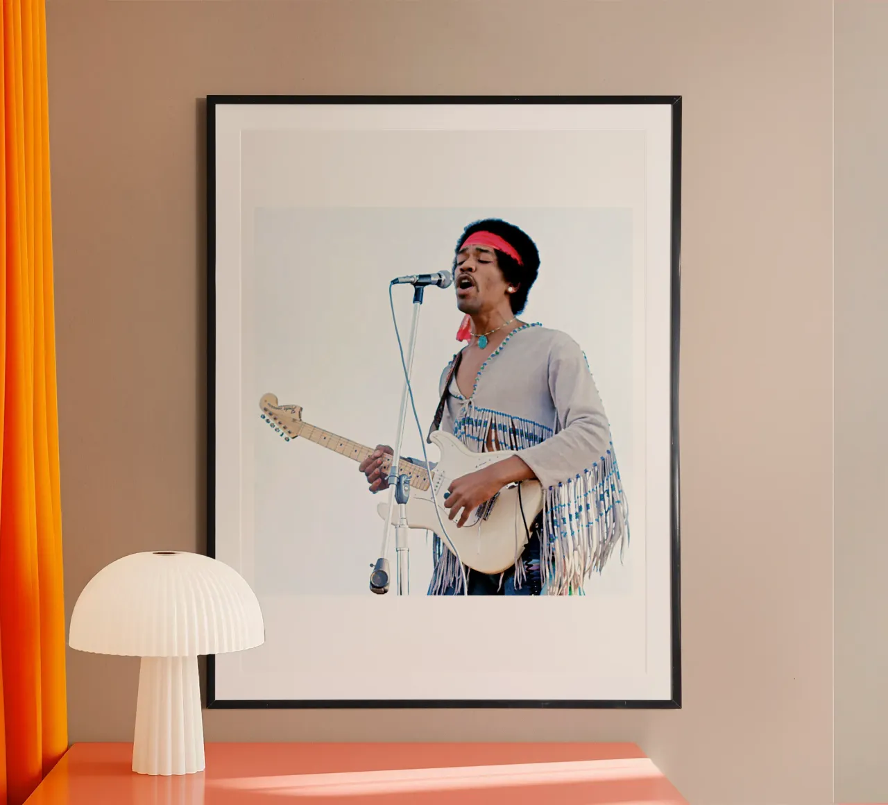 Le leggende della chitarra di Jimi Hendrix poster da leguesdreams