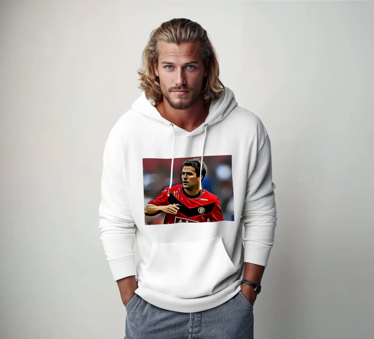 Michael Owen felpa con cappuccio da dark eagle