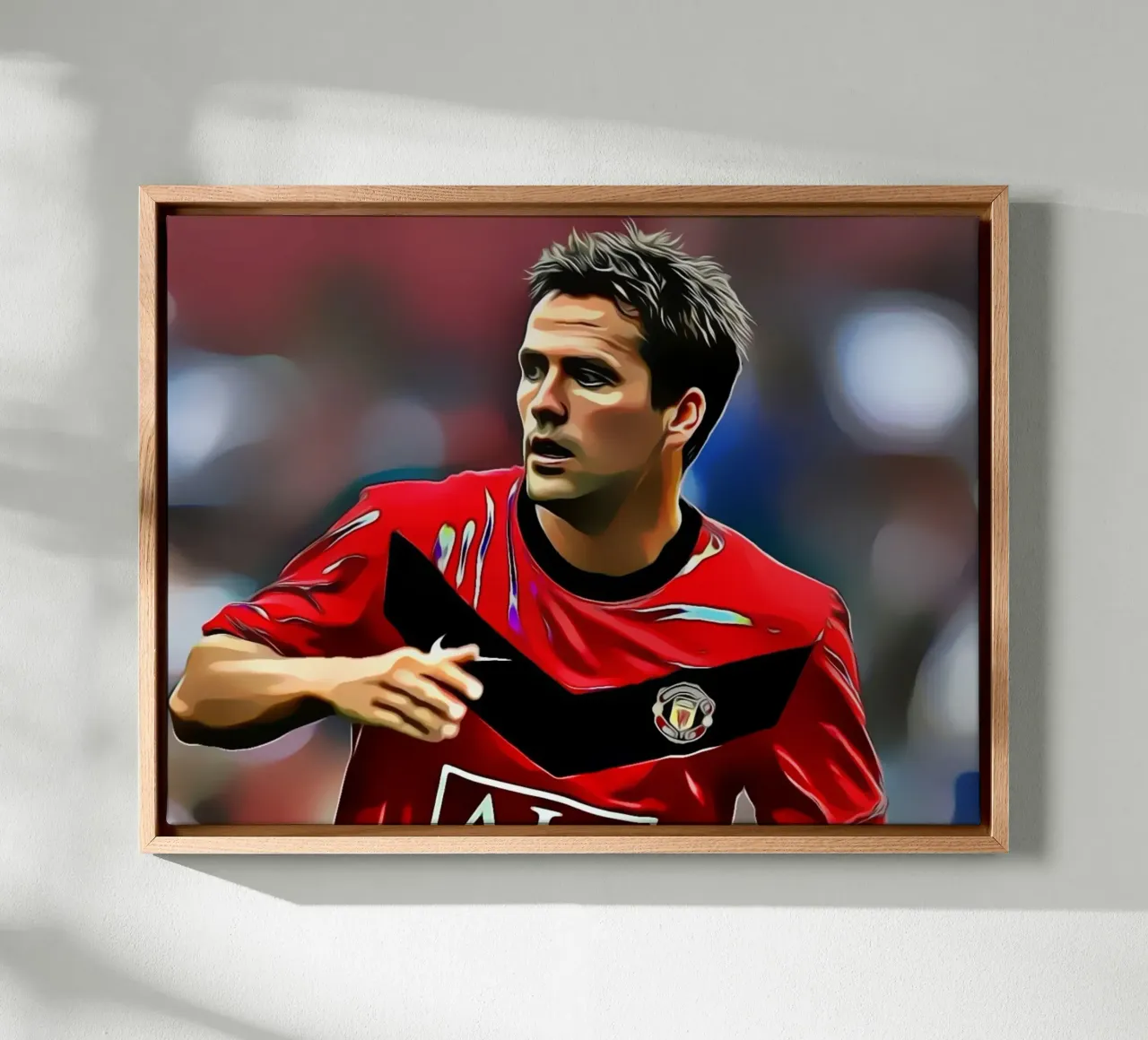 Michael Owen canvas with Floater frame by dark eagle