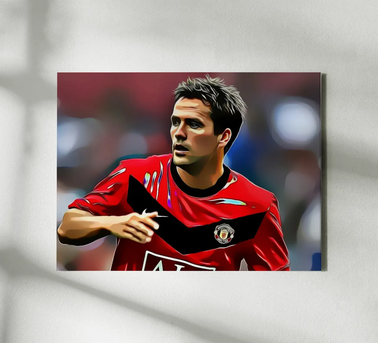 Michael Owen canvas with Floater frame by dark eagle