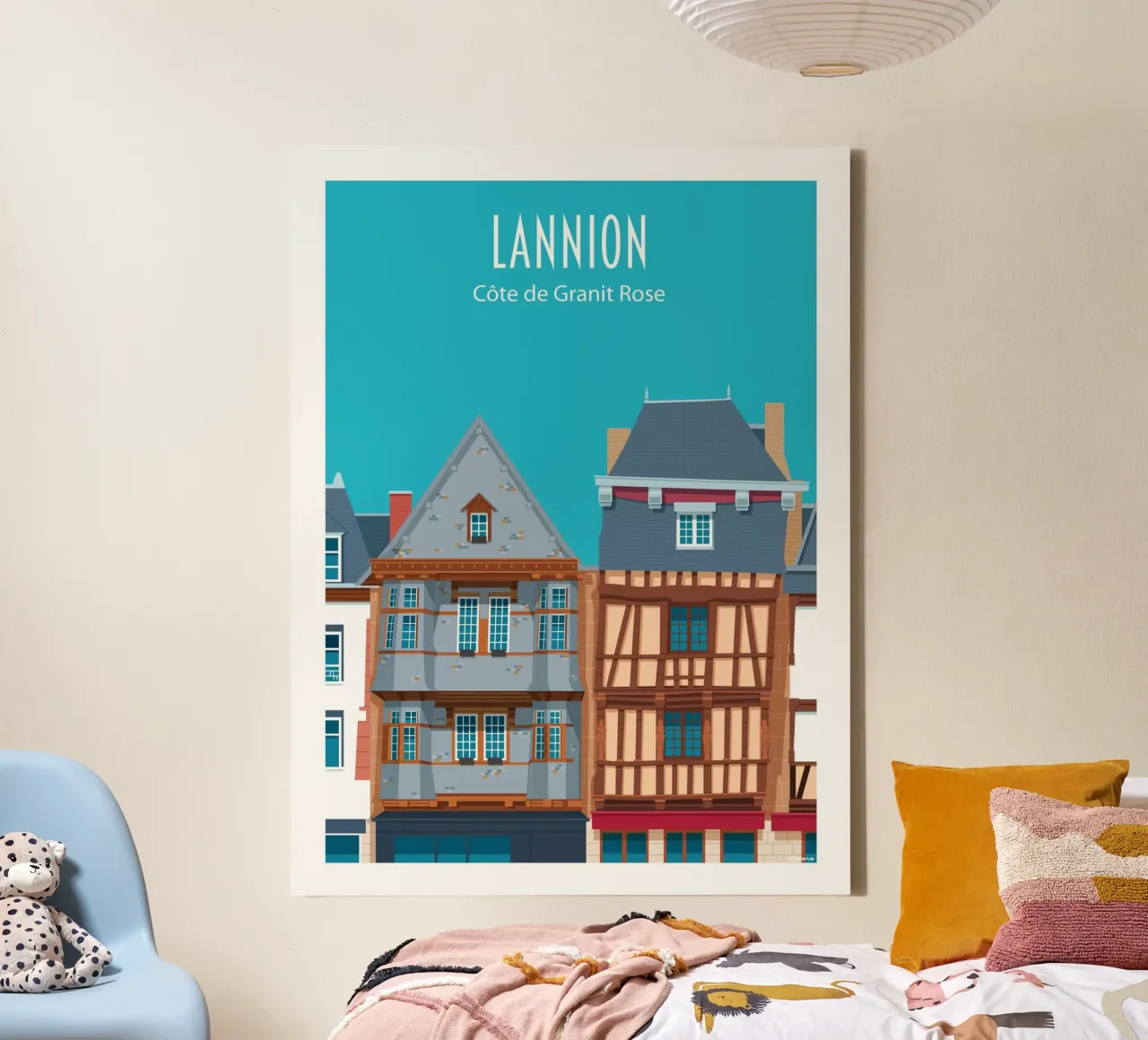 Lannion tela con Cornice a cassetta da Raphaël Delerue
