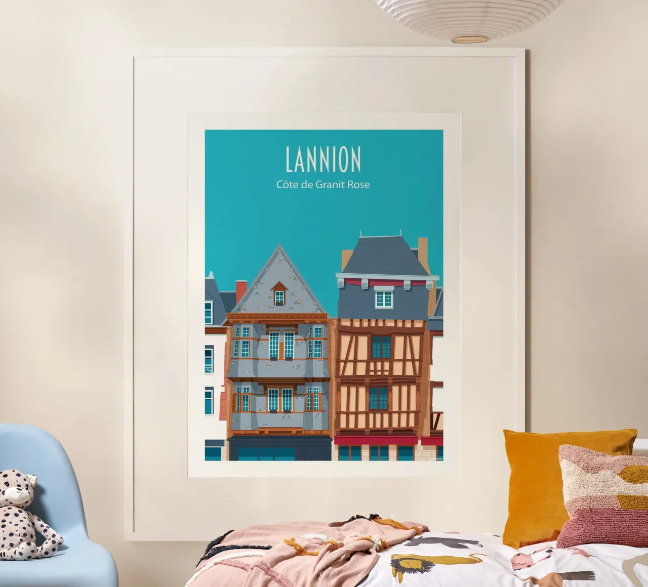 Lannion poster con telaio in plastica da Raphaël Delerue
