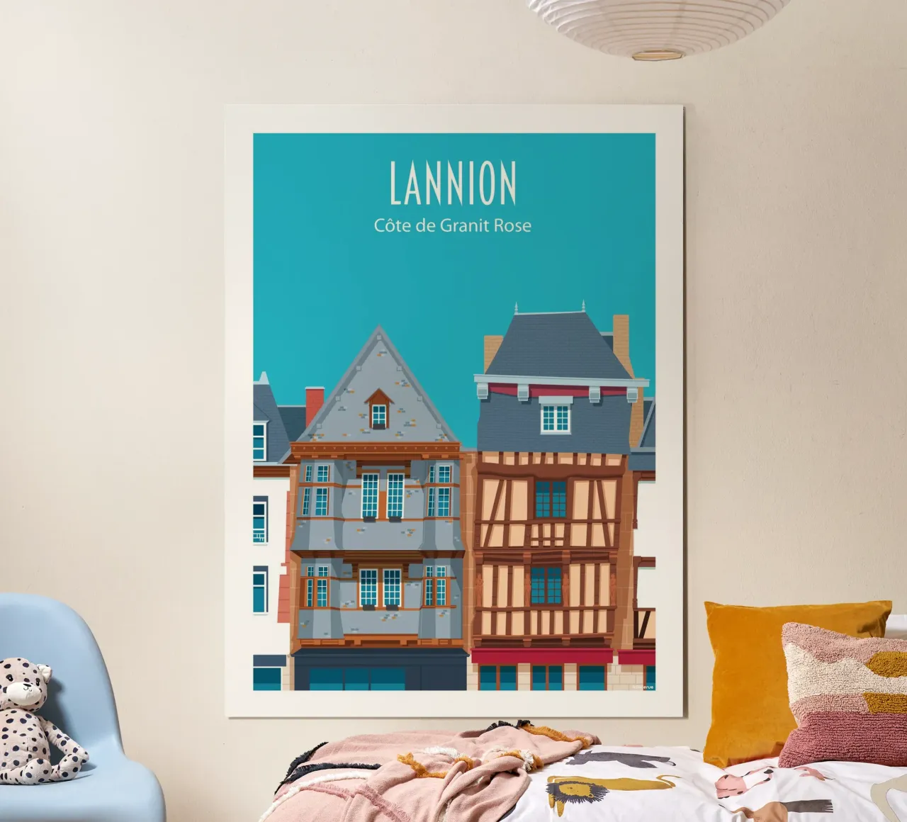 Lannion poster con telaio in plastica da Raphaël Delerue