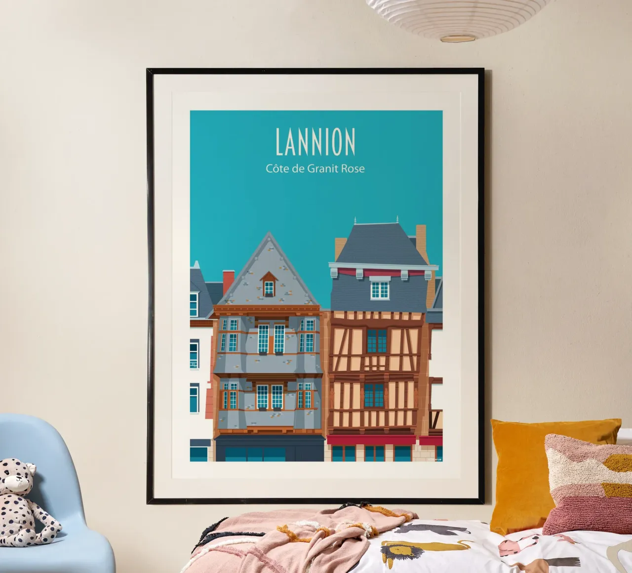 Lannion poster con telaio in plastica da Raphaël Delerue