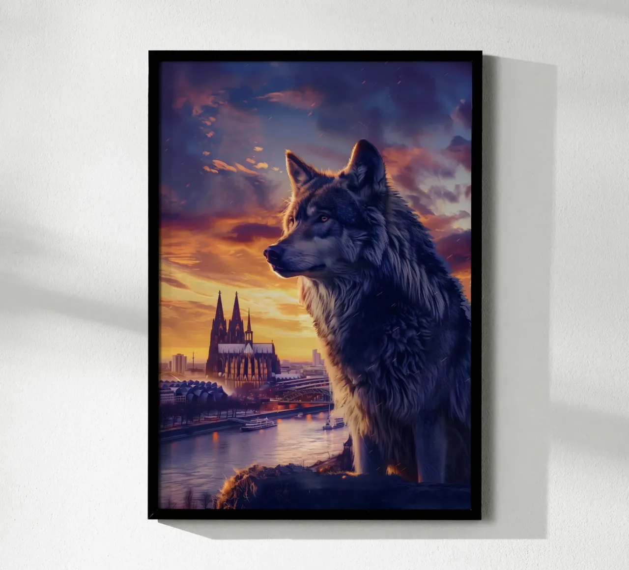 Lupo della Cattedrale di Colonia Arte mistica e fantastica poster da WILD ART