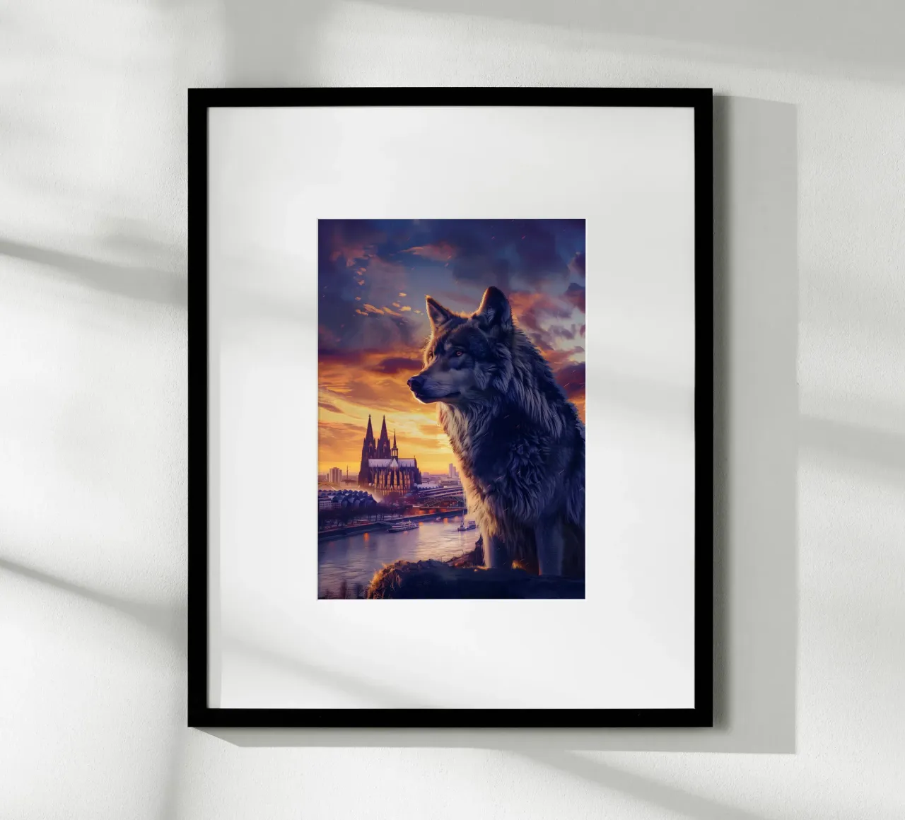 Lupo della Cattedrale di Colonia Arte mistica e fantastica poster da WILD ART