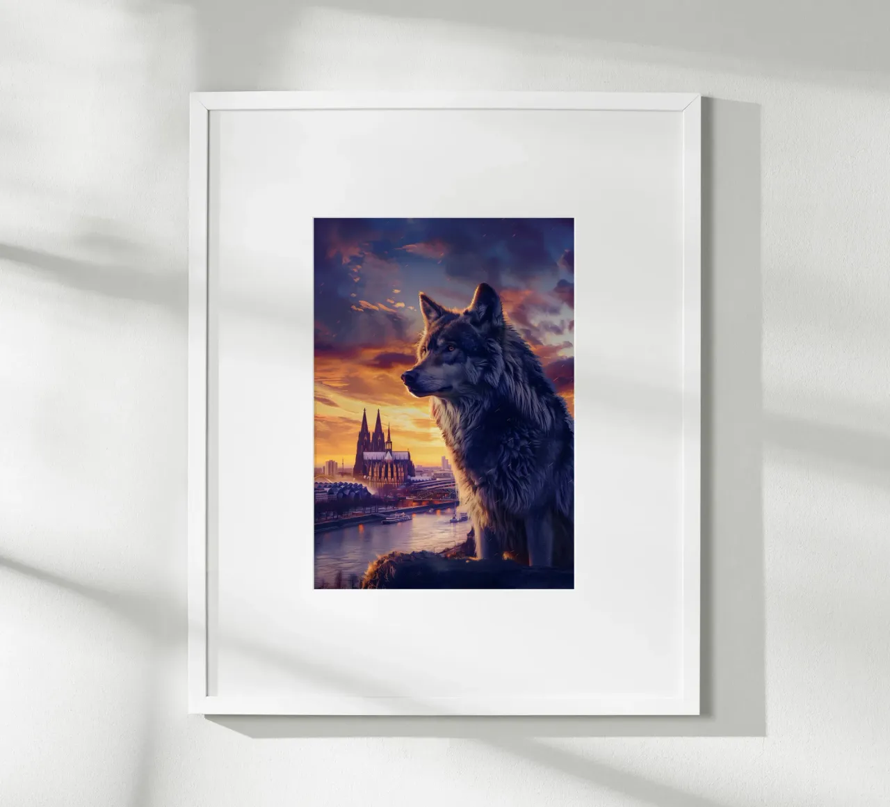 Lupo della Cattedrale di Colonia Arte mistica e fantastica poster da WILD ART