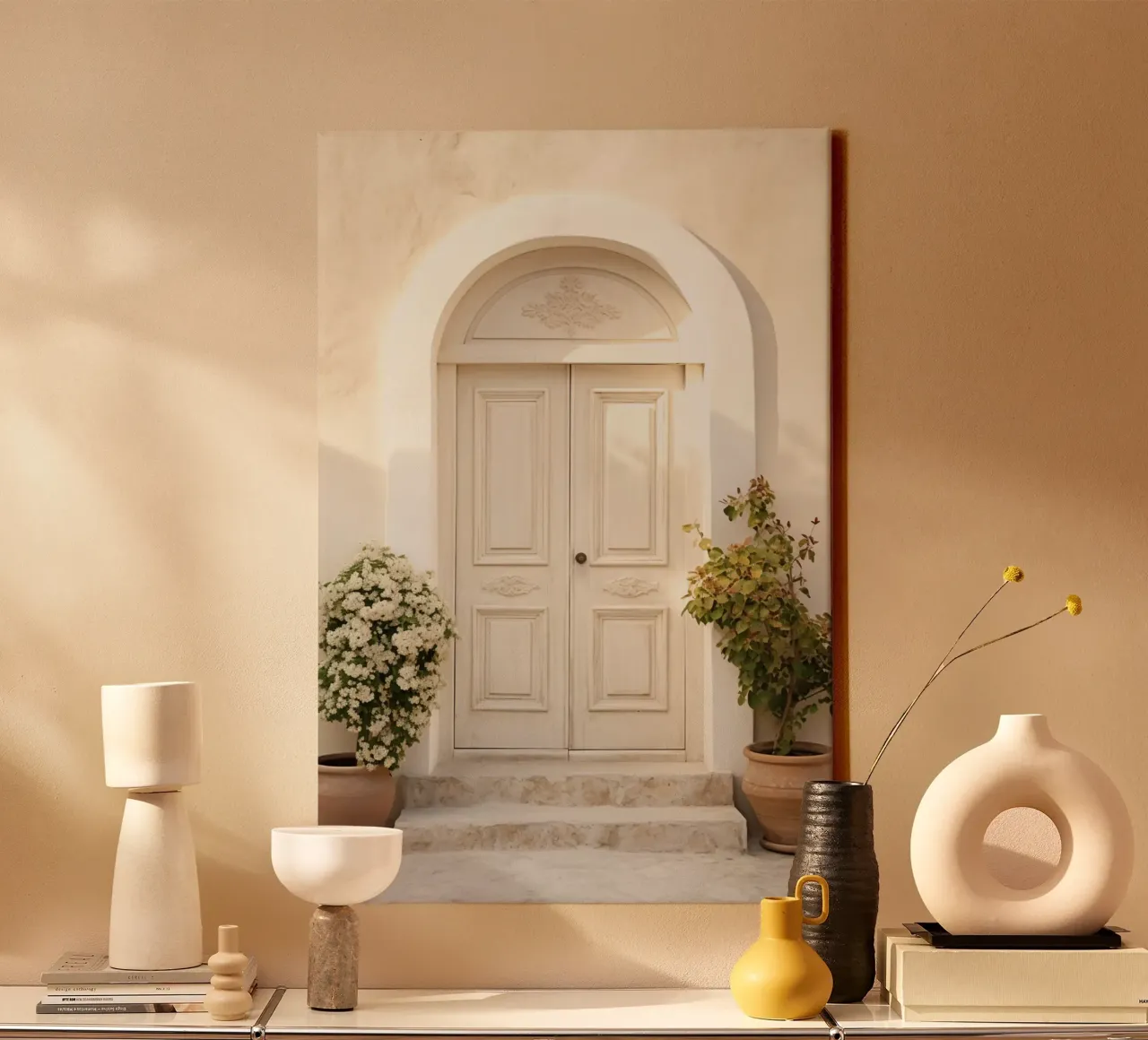 Greece tela con Cornice a cassetta da Artsy Bessy