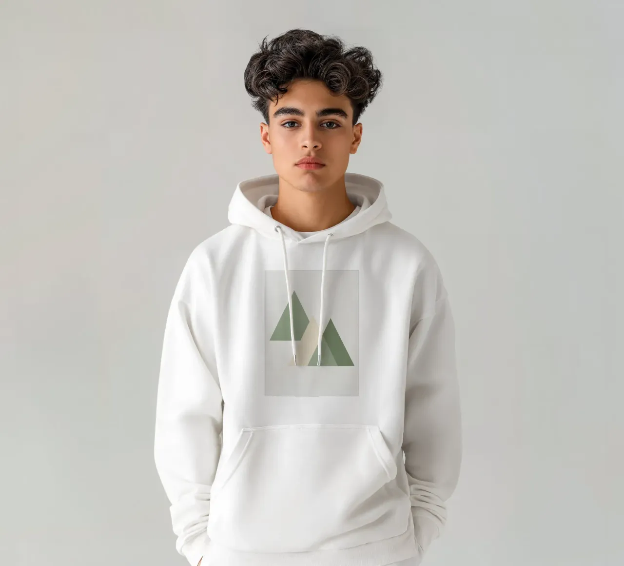 Composición triangular sudadera con capucha de Botanical Gallery