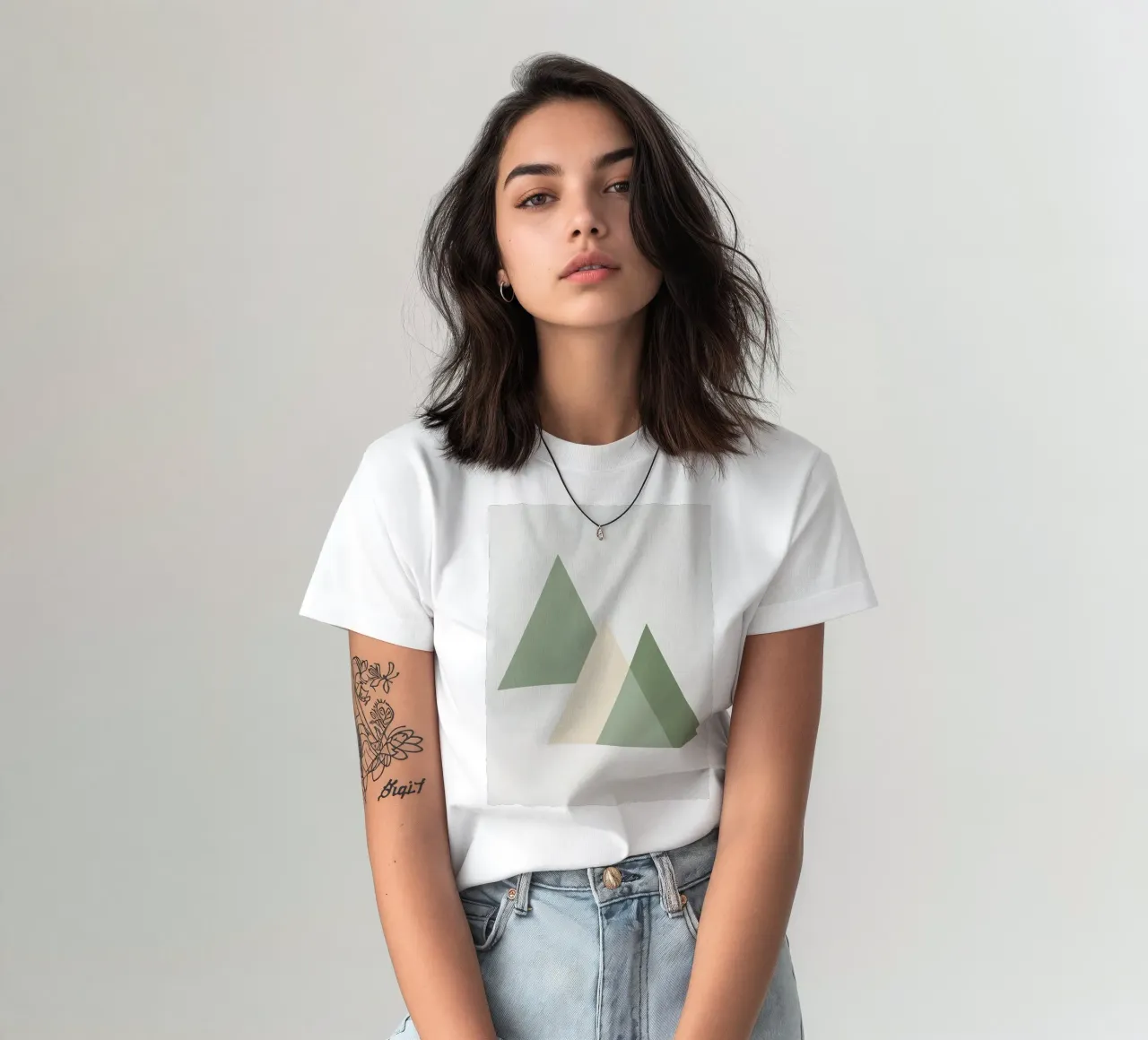 Composición triangular camiseta de Botanical Gallery