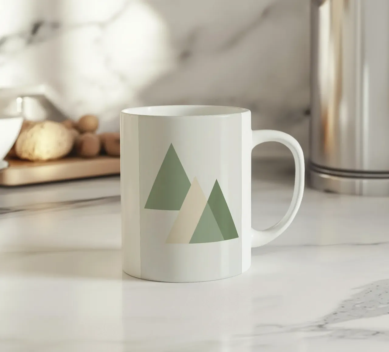 Composizione del triangolo tazza in ceramica da Botanical Gallery