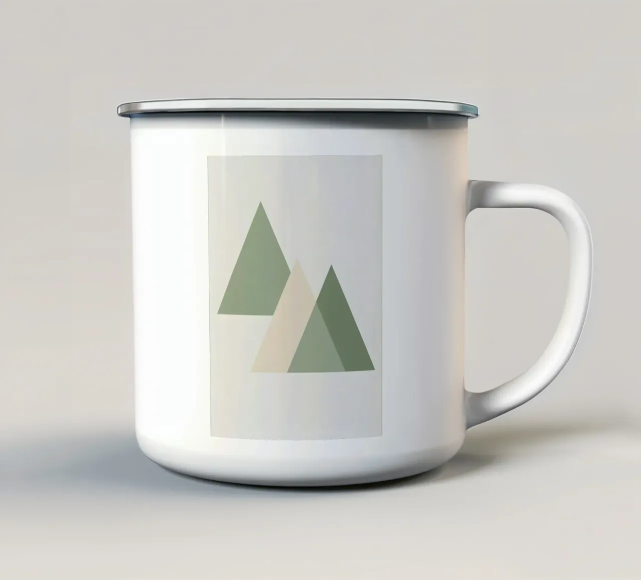Composizione del triangolo tazza in smalto da Botanical Gallery