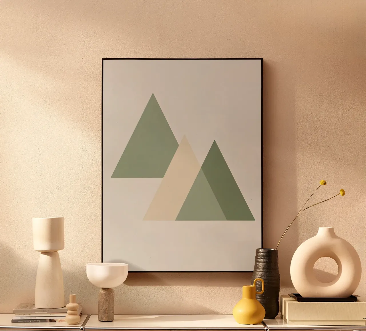 Composición triangular metacrilato de Botanical Gallery
