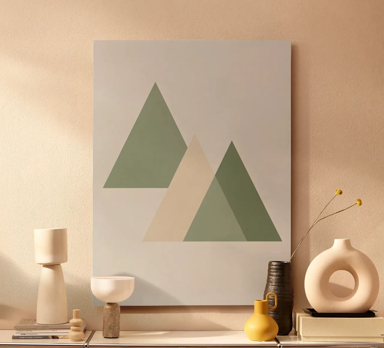 Composición triangular aluminio dibond de Botanical Gallery