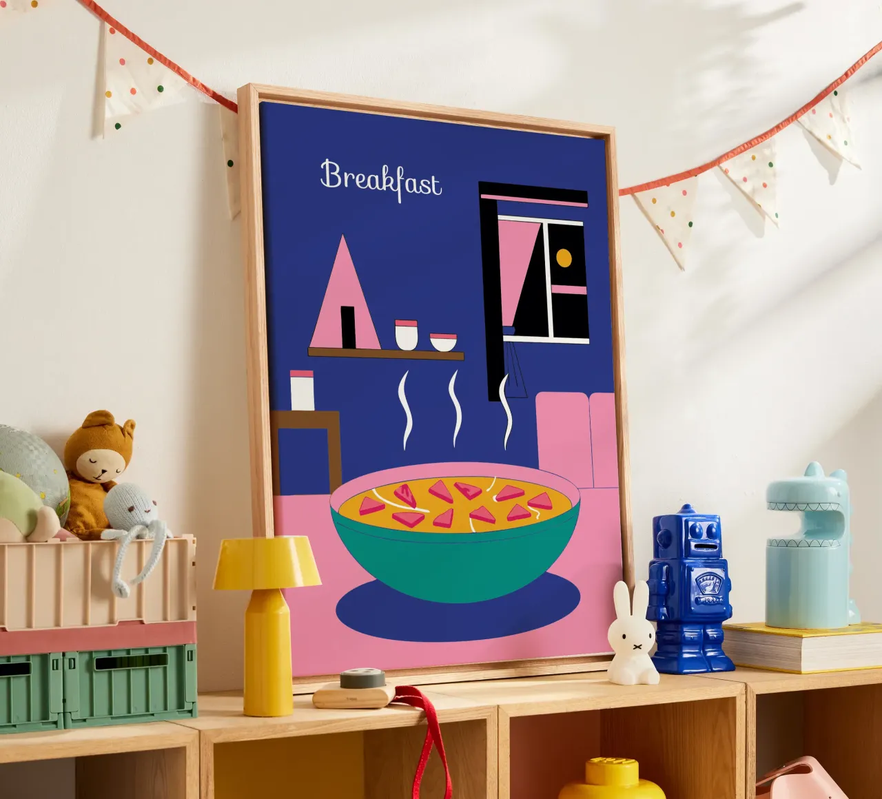 Deliziosi alimenti per la prima colazione tela con Cornice a cassetta da OUR SHOP