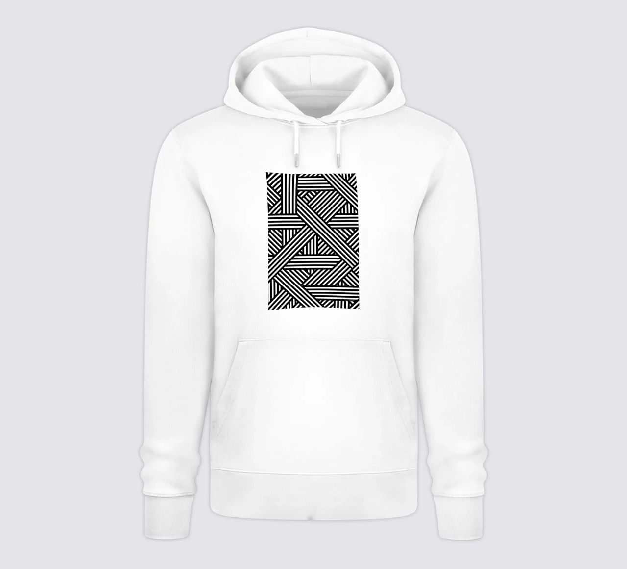 B&W Lines felpa con cappuccio da The Wall Shop