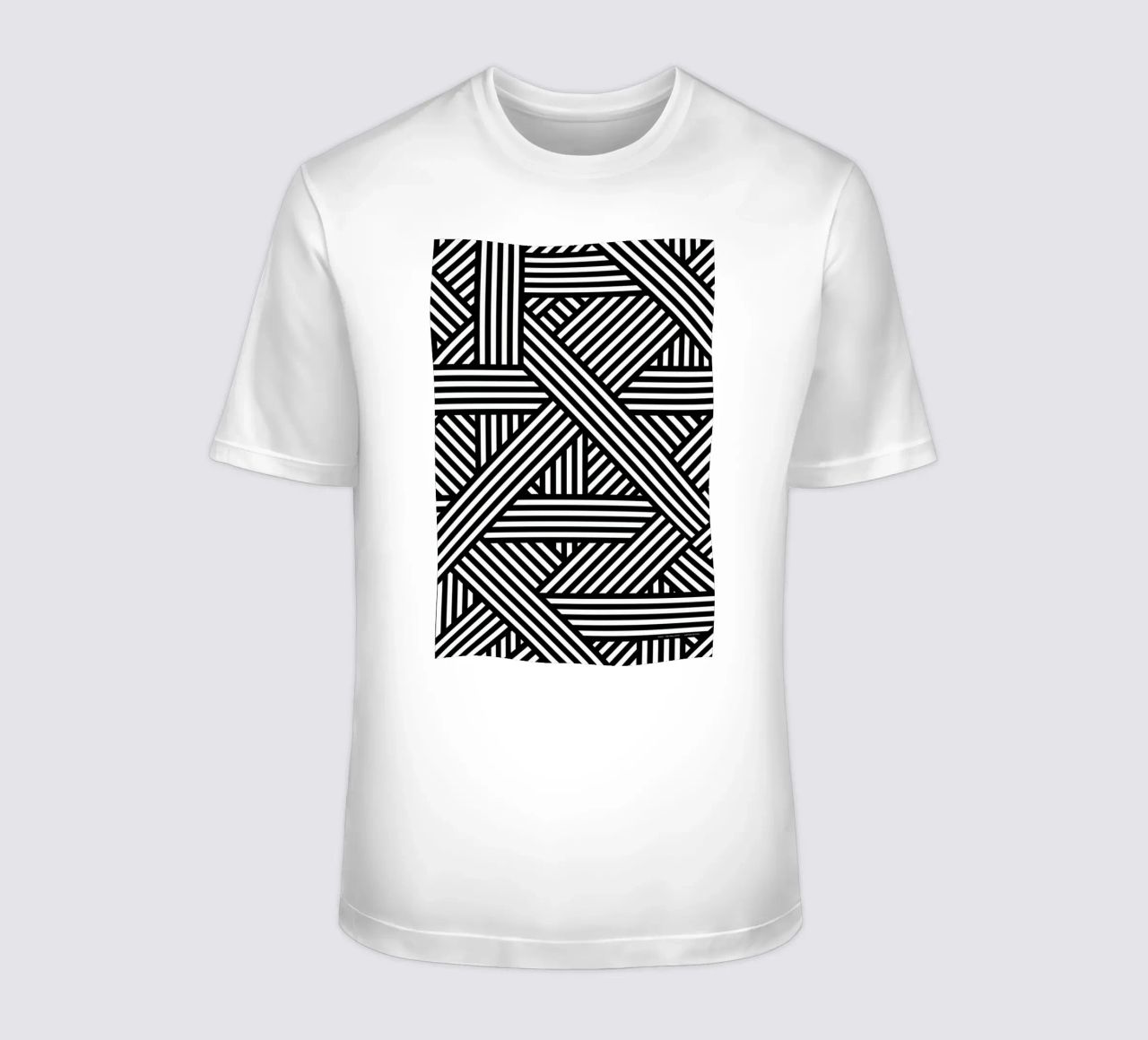 B&W Lines T-Shirt von The Wall Shop