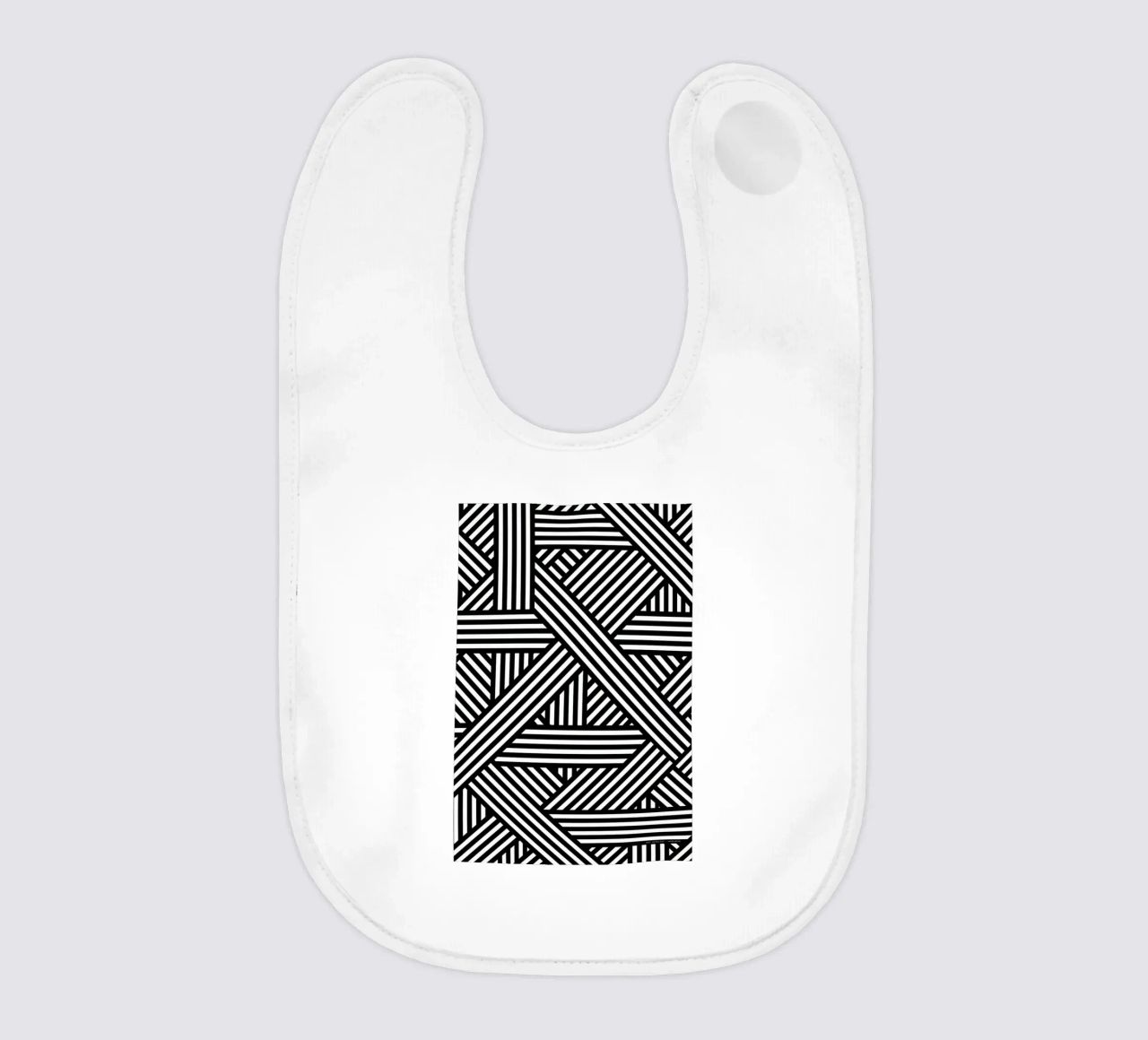 B&W Lines Babylätzchen von The Wall Shop