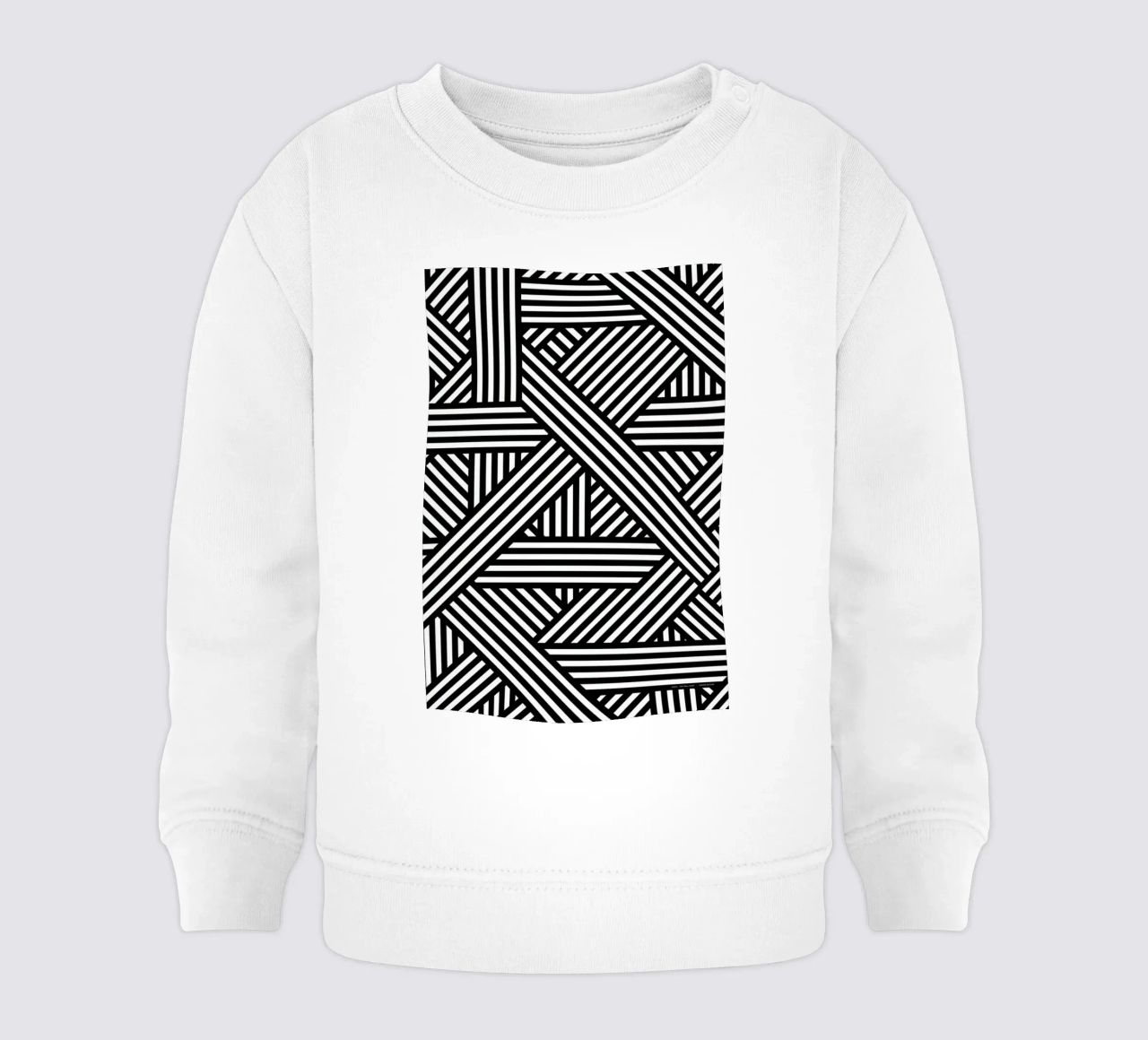 B&W Lines felpa neonato da The Wall Shop
