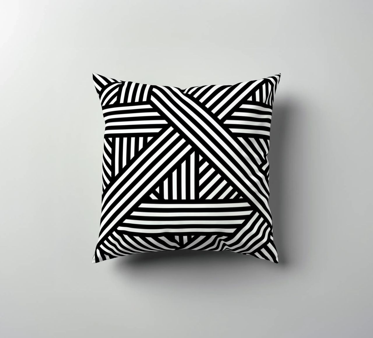 B&W Lines cuscino da The Wall Shop