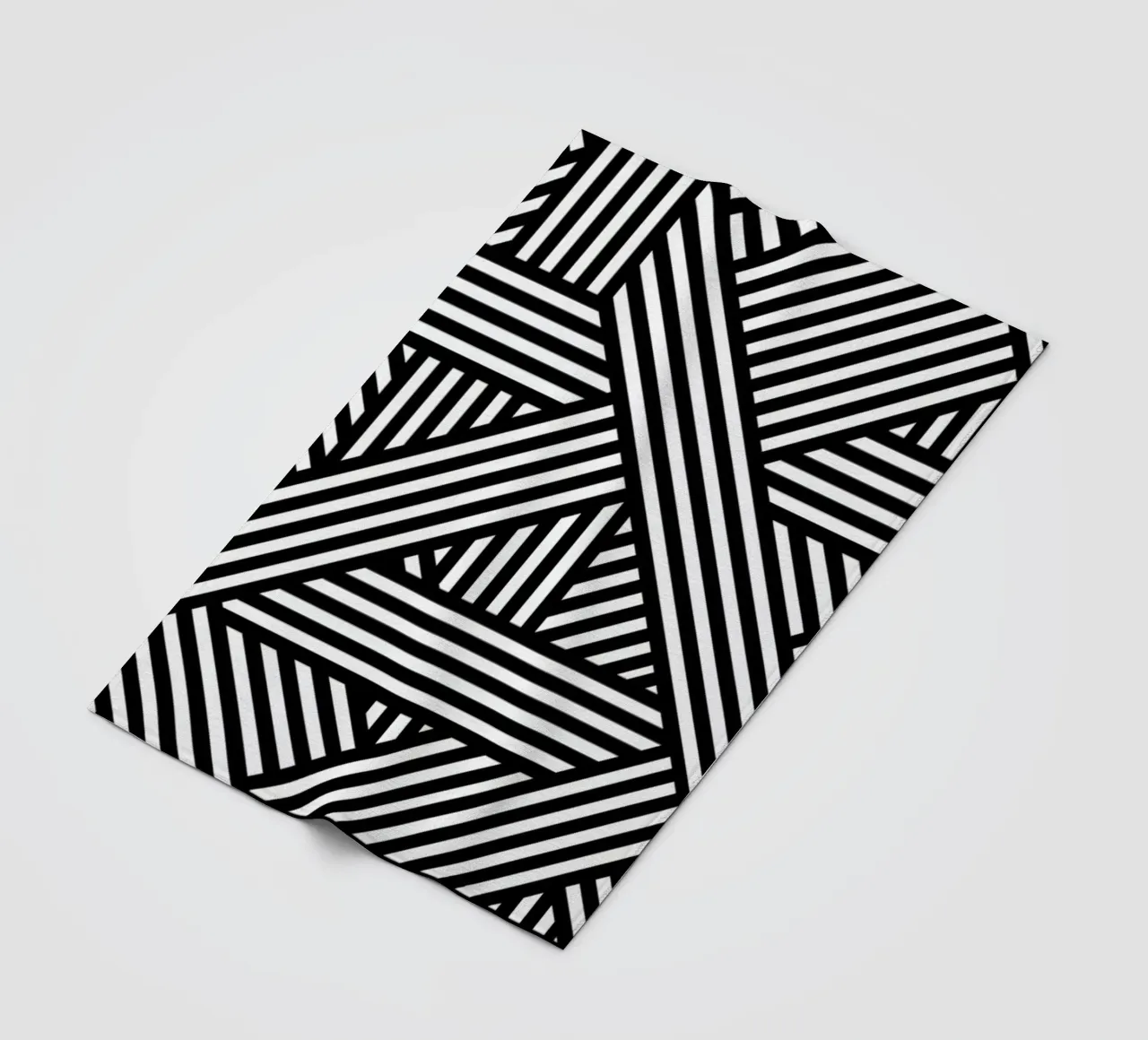 B&W Lines coperta in pile da The Wall Shop