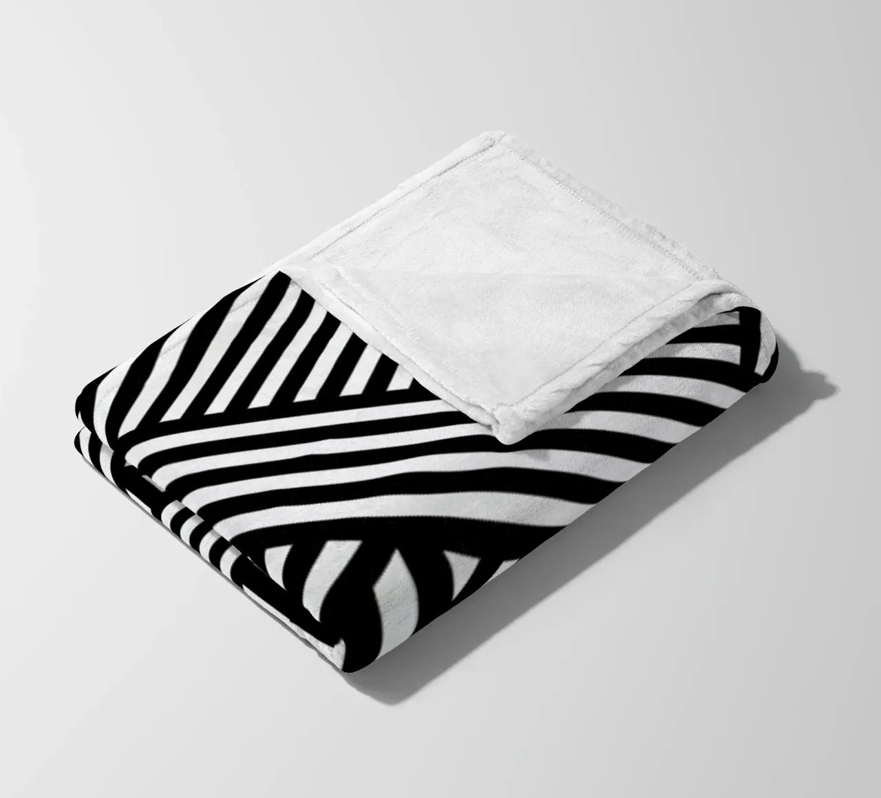 B&W Lines coperta in pile da The Wall Shop