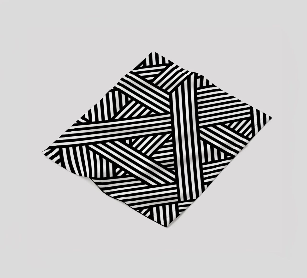 B&W Lines Fleecedecke von The Wall Shop