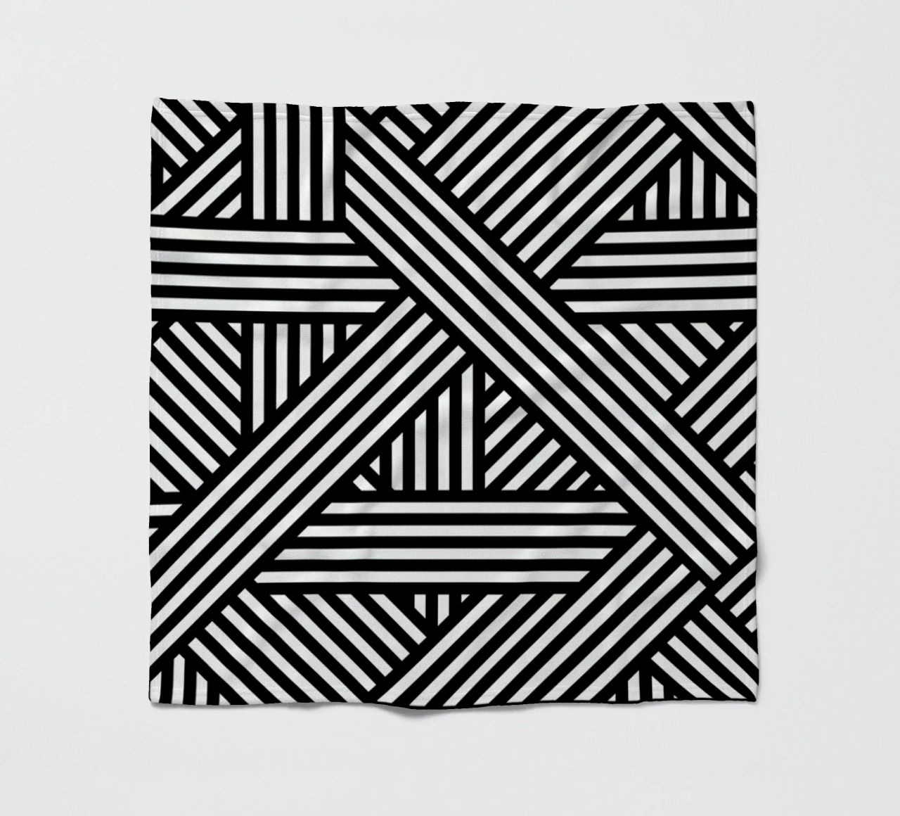 B&W Lines Fleecedecke von The Wall Shop