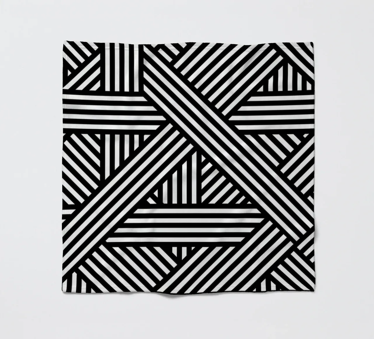 B&W Lines manta de franela de The Wall Shop