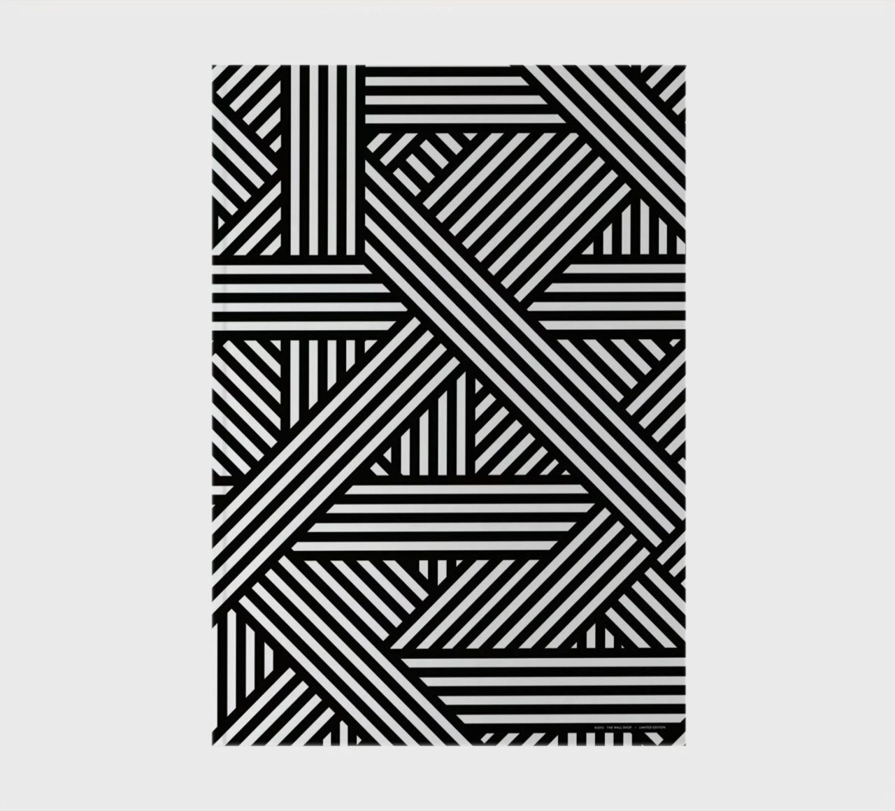 B&W Lines carnet de notes de The Wall Shop