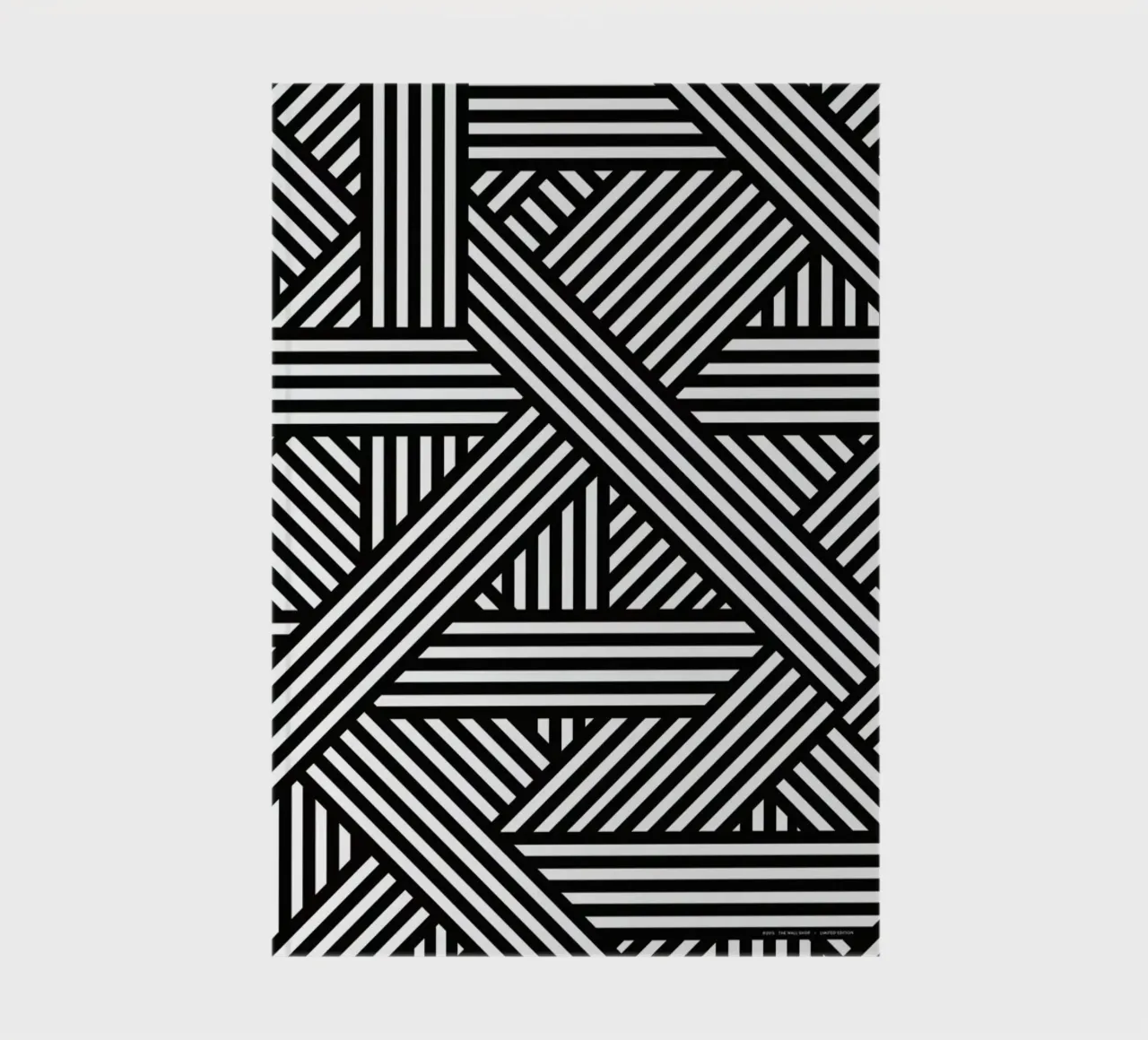 B&W Lines notebook by The Wall Shop