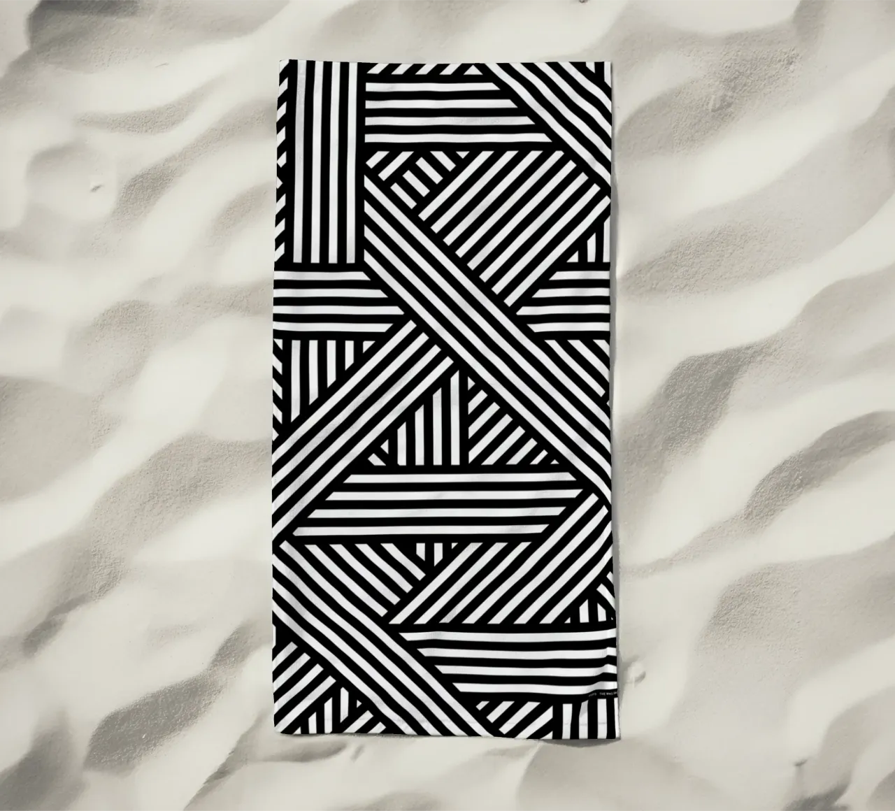 B&W Lines telo mare da The Wall Shop